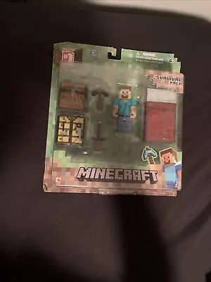 Mojang Minecraft Score Player Survival Pack Series 1 Steve Action Figure • $14