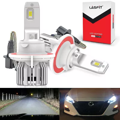 2x LASFIT LCplus LED Bulbs H13 9008 Headlight High Low Beam Super White 6000K • $39.99