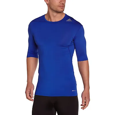 £15.99 • Buy Adidas Men's Techfit Golf Baselayer Short Sleeve Shirt G90144 Blue Size XXXL
