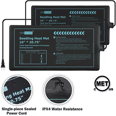 2x 20W Waterproof Seedling Heat 10*20.75'' MET Certified Hydroponic Heating Pad • $29.99