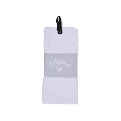 Callaway Tri Fold Golf Towel 21x16  White Brand New • £16.95