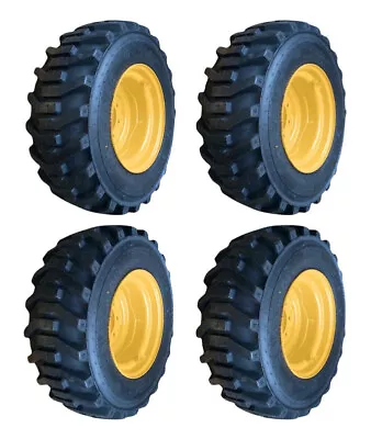 NEW 12-16.5 Skid Steer Tires/Wheels/Rims For John Deere- 12x16.5 - 12 Ply • $370