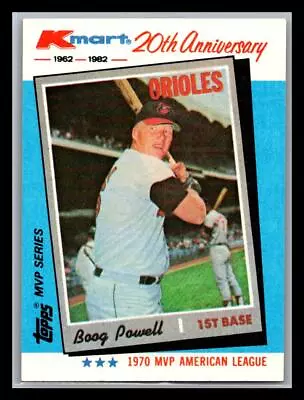 1982 Topps Kmart 20th Anniversary Boog Powell #17 Baltimore Orioles • $1.79