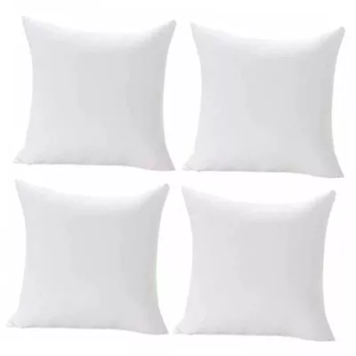  Throw Pillows - Pillow Insert Set Of - Throw Pillows For Couch & Bed - 4 18x18 • $39.63