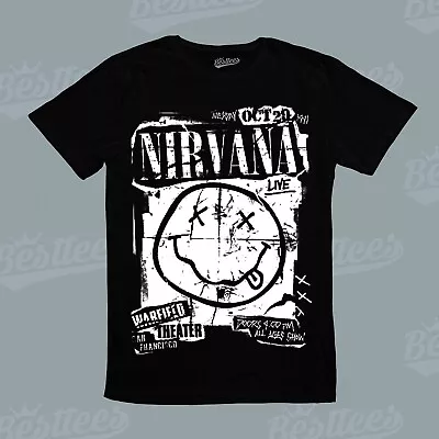 Nirvana Kurt Cobain American Rock Band Heavy Glam Hard Shock Rock T-shirt • $38