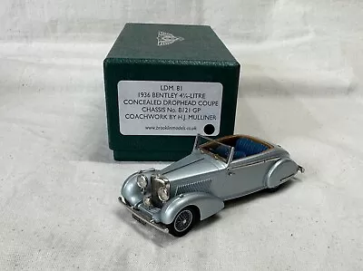 Lansdowne Models LDM81 1936 Bentley 4 1/4 Litre Concealed Drophead Coupe 1/43 • £55