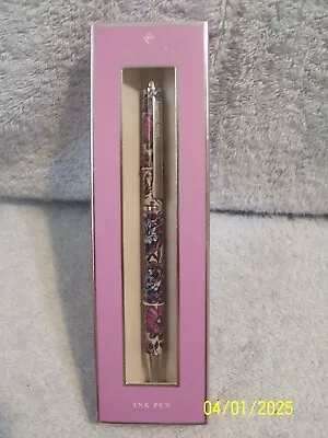 Vera Bradley Ballpoint Black Ink Metal Click Pen   LAVENDER MEADOW   New In Box • $25.20