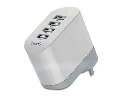 Budi 24W 4USB Wall Charger Rapid Smart Phone Adaptor BUDI4-4PORT CHARGER • $24.99