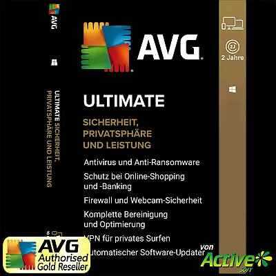 AVG ULTIMATE 2024 1 PC 2 Years | TuneUp Internet Security VPN AntiTrack |2025 • $16.35