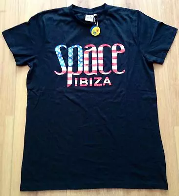 Bnwt Space Ibiza Usa Flag T-shirt - Large L - Black - Ibiza Club Posters Dj • $31.07