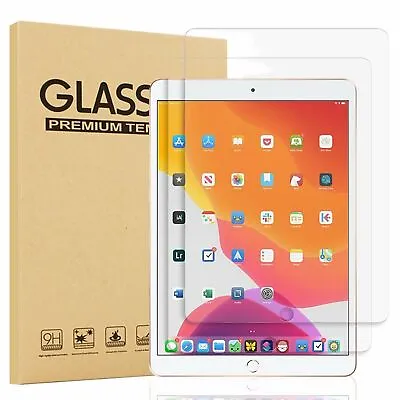2 Pack IPad Tempered Glass Screen Protector For IPad 9th/8/7/6/5 Gen 9.7 Air 1/2 • £4.99