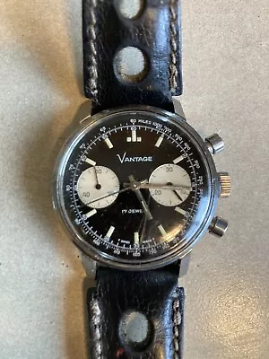 Vintage Men’s 7733 Vantage Chronograph Stainless Watch • $360