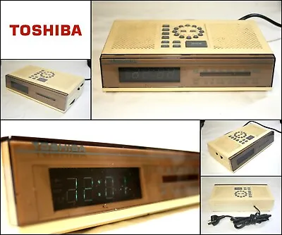 Vintage Toshiba RC-K4 Bedside Alarm Clock Radio • $25