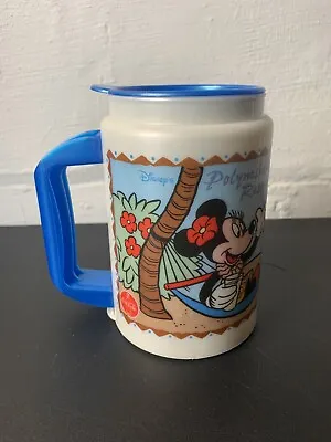 Vintage Disney Polynesian Resort Mug Surfing Mickey & Minnie Mouse Whirley USA • $5