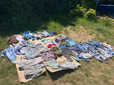 £5 • Buy Massive Amount Of Clothes Bundle Boys 1 Month To 1 Year Old 