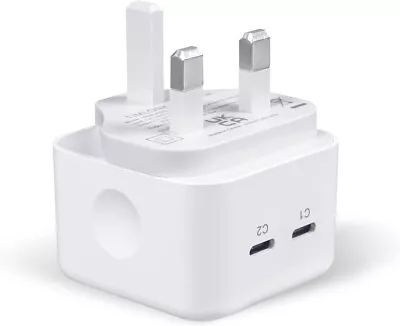 Universal 45W Dual USB C PD Charger Macbook Pro/Air Ipad Pro/Air Iphone • £8.99