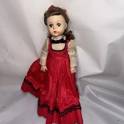 Vintage Madame Alexander Jo Little Women Doll 11 IN 1950’s Hard Plastic Tagged • $125