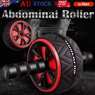 Abdominal Roller AB Wheel Fitness Waist Core Workout Exercise Wheel Home Gym AUS • $18.82