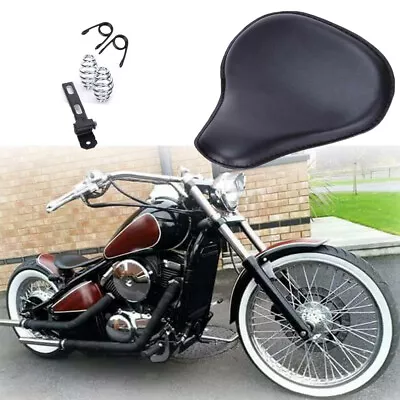 Bobber Motorcycle Solo Seat Leather For Kawasaki Vulcan 400 500 800 900 • $62.69