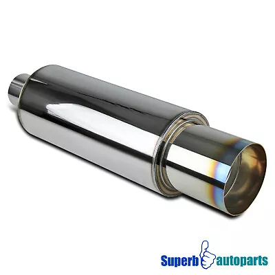 Universal N1 4  Burnt Tip Stainless Exhaust Muffler • $38.98