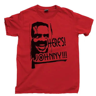 HERES JOHNNY T Shirt Jack Nicholson All Work And No Play THE SHINING Kubrick DVD • £18.33