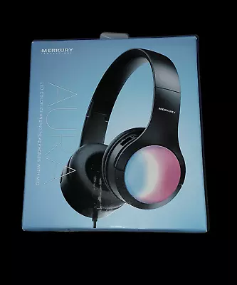 Merkury Innovations Aura Led Color Changing Headphones With Mic Open Box • $16.50