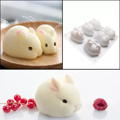 £8.36 • Buy 3D Easter Rabbit Silicone Molds Baking Cake Chocolate Fondant Candy Moulds