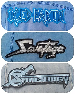 Savatage Iced Earth Sanctuary Embroidered Logo Back Patch Heavy Metal Manowar • $13