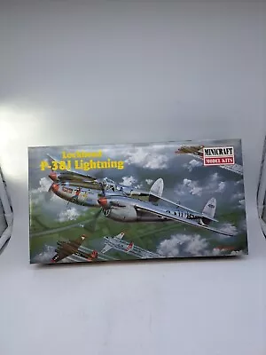 1999 Minicraft Lockheed P-38J Lightning P-38J Model Kit #11625 1/48 Scale • $25