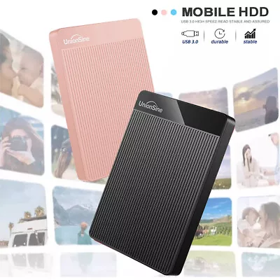 500GB 1TB Portable Hard Drive External Storage HDD Plug & Play For Wins/MAC PC • £16.99