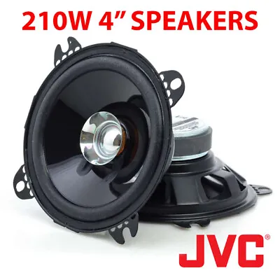 £14.99 • Buy JVC 210W 10cm 4  DualCone Car Stereo Audio Speakers Door Shelf New Pair CS-J410X