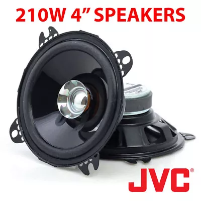 £14.99 • Buy JVC 210W 10cm 4  DualCone Car Stereo Audio Speakers Door Shelf New Pair CS-J410X