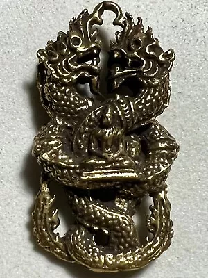 Phraya Naga/serpent Phra Lp Rare Old Thai Buddha Amulet Pendant Magic Ancient#19 • $8.80