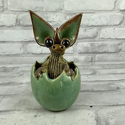 Yare Designs Pottery Baby Dragon In Egg Very Small Chip On Ear • £84.10