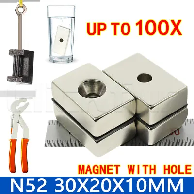 N52 Neodymium Rare Earth Cuboid Magnets Block Home DIY Super Strong Magnet AU • $38.98
