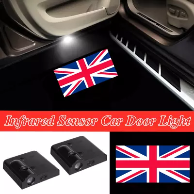 2x United Kingdom Flag Car Door LED UK England Flag Projector Shadow Lights • $18.04