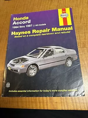 Honda Accord 1994-1997 Haynes Repair Manual • $14