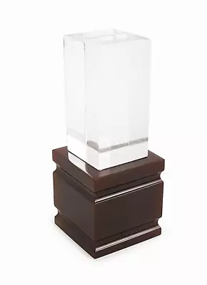 Mid Century Modern Acrylic Sculpture Clear Lucite Plastic Vintage Abstract • $120