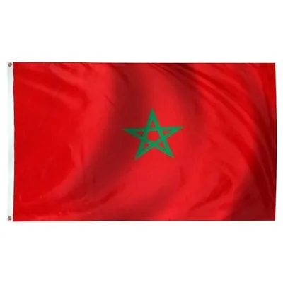 $8.88 • Buy Moroccan Flag 3x5 Ft Kingdom Morocco Country Nation Casablanca Moorish Science