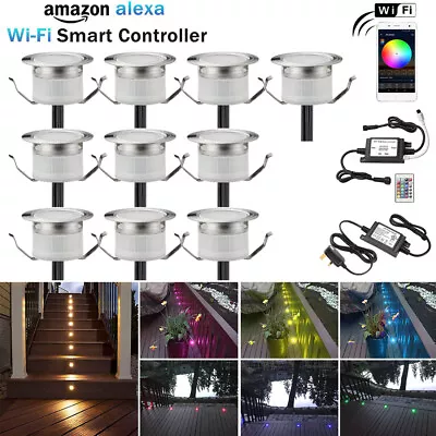 WIFI 31mm RGB+Warm White LED Decking Lights Colour Changing Kitchen Plinth Lamp • £239.99