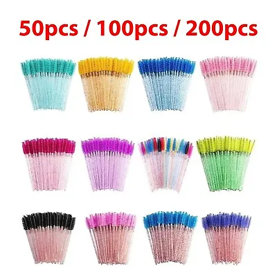 Disposable Mascara Wands Eyelash Brushes Spoolie Brush Lash Eyebrow Wand Spooly • £3.49