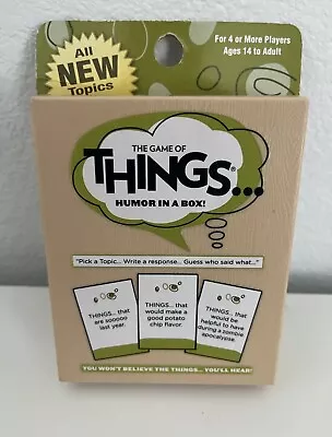 Brand New The Game Of Things. Humor In A Box. Perfect Fun. Board & Card Games • $7.97