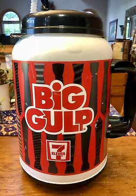 7 Eleven BIG GULP Whirley XM-100 Insulated Cup Tumbler Dress Ties WITH STRAW • $32.97