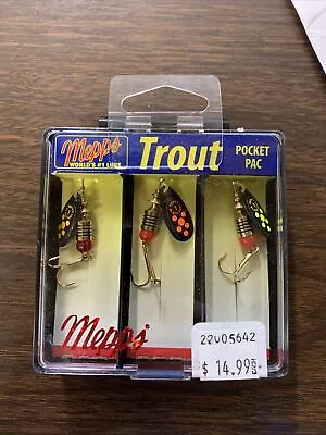 $13.99 • Buy 3 Lures Mepps Trout Pocket Pac Spinners KBF-T