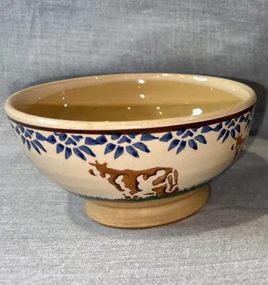 $50 • Buy Nicolas Mosse Irish Pottery Cow Bowl SPONGEWARE
