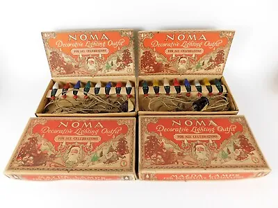 2 Sets Early NOMA Christmas Lights Beads Bakelite Mazda Bulbs Working In Boxes • $161.99