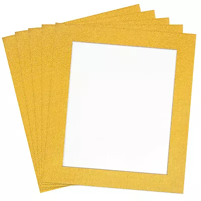 9.8  X 11.8  Picture Mat Photo Backing Board For 7.8  X 9.8  Gold Tone 5Pcs • $23.09