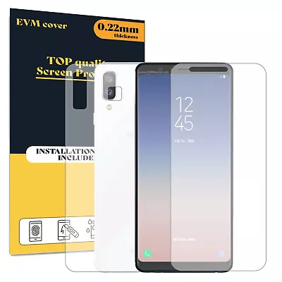 Screen Protector Samsung Galaxy A8 Star A9 Star Front And Back TPU FILM Cover • £5.99