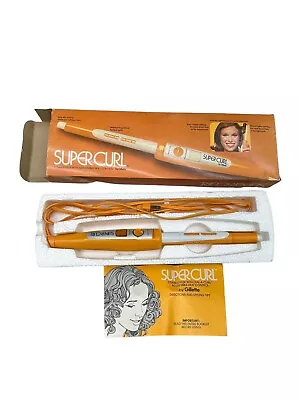 Vintage Super Curl Gillette Steam Styler Adjustable Heat Curling Iron Wand New • $34.99