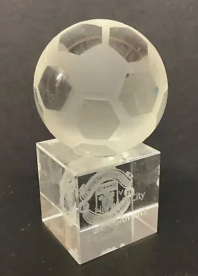 Manchester United Glass Ball Paperweight Match Day VIP Gift V Norwich 2012/2013 • £19.95